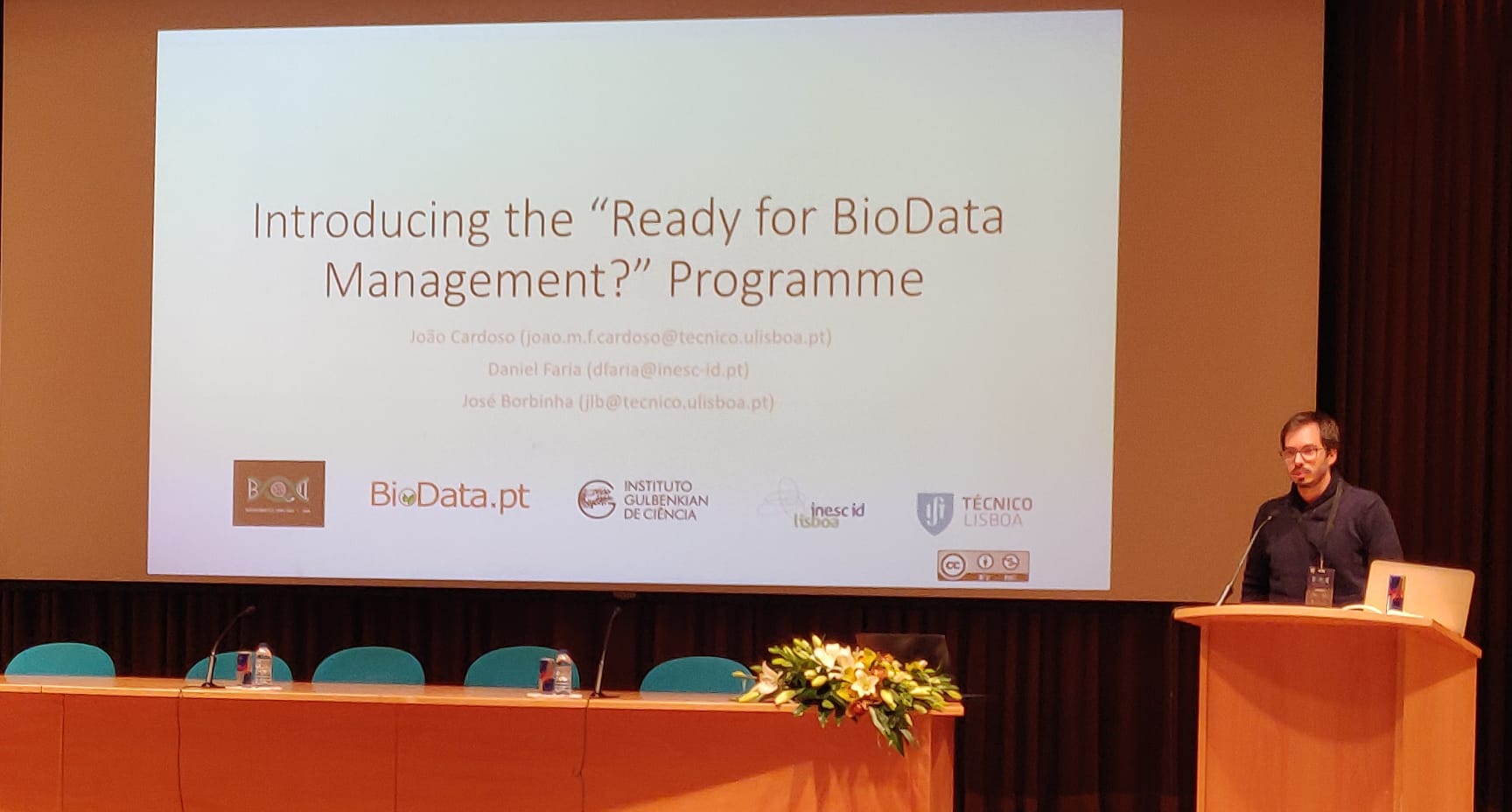 João Cardoso presented "Ready for BioData Management?"